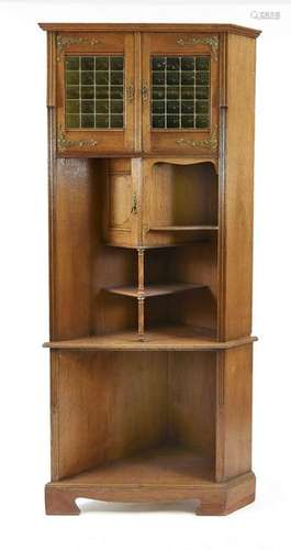 Jugendstil-Eckschrank, um