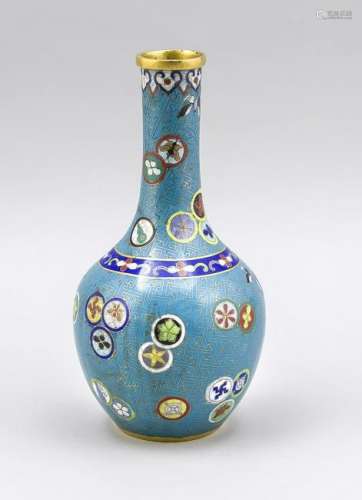 Cloisonné vase, China, 19