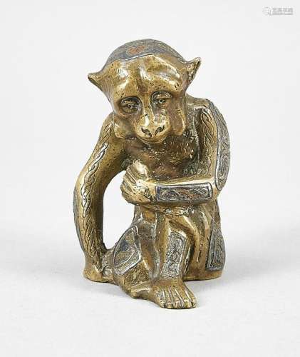Figur eines sitzenden Aff
