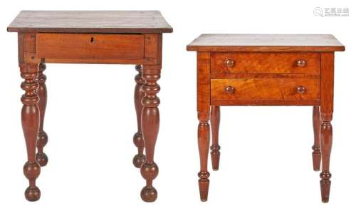 Middle TN 2-Drawer Cherry Table & 1 Drawer Cherry Stand