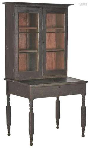 2-Piece Alabama Cherry Bookcase Desk