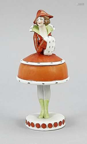 Figurative lidded box in