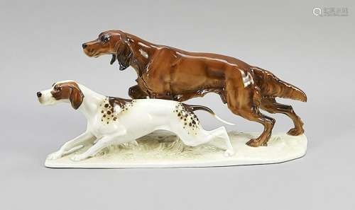 Two hunting dogs, Hutsche