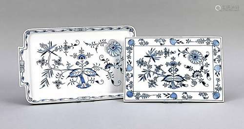 Tray and tile, Meissen, d