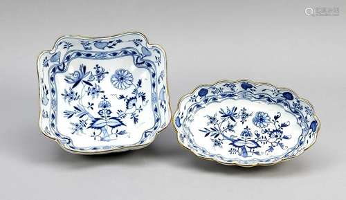 Two presentation bowls, M