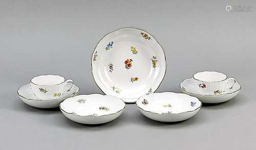 Meissen mixed lot, 7 part