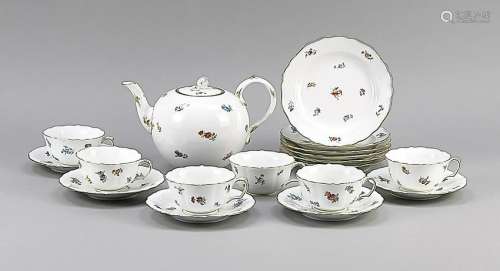 Tea set, 18 pcs., Meissen