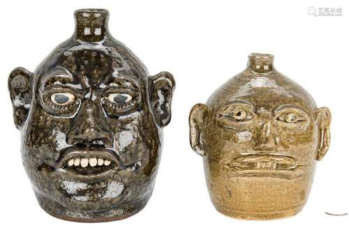 Lanier & Reggie Meaders Pottery Face Jugs