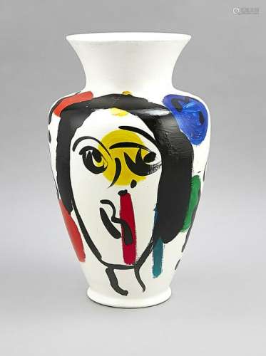 Artist's vase, ceramics,