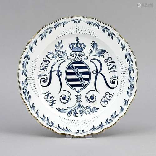 Plate, Meissen, Mark 1850