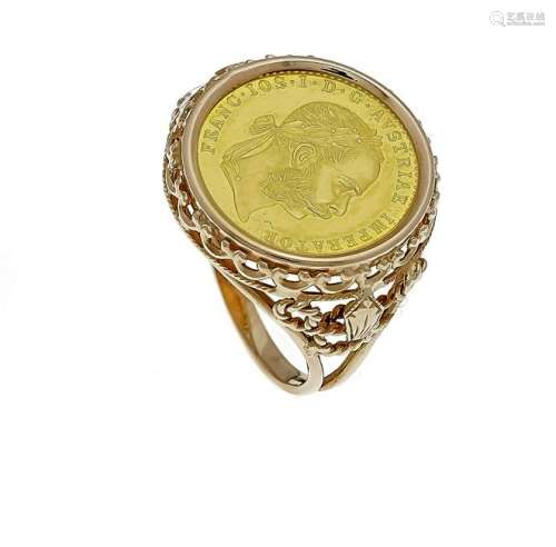 Coin ring GG 750/000 with