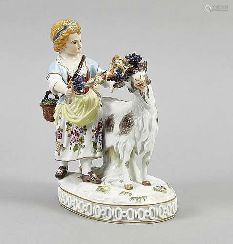 Girl with goat, Meissen,