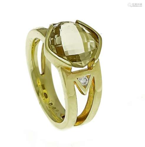 Citrine brilliant ring GG