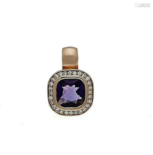 Amethyst-brilliant pendan