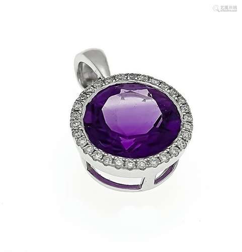 Amethyst-brilliant pendan