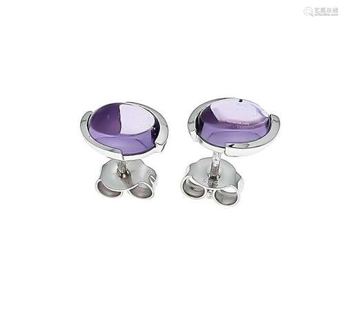 Amethyst ear studs WG 585