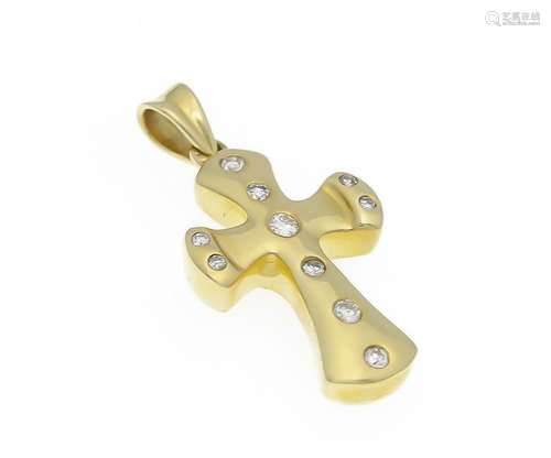 Brilliant cross pendant G