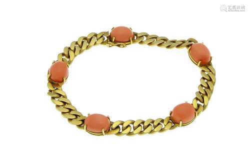 Coral armored bracelet GG