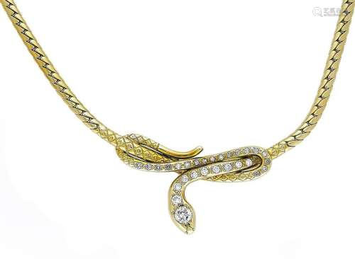 Brilliant necklace snake