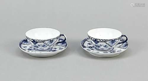 Pair of Teacups with sauc