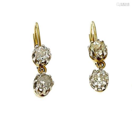 Old cut diamond earrings