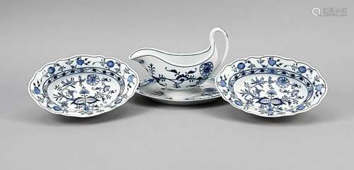 Three pieces Meissen, 185