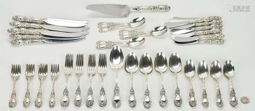 86 Pcs Lucerne Sterling Flatware