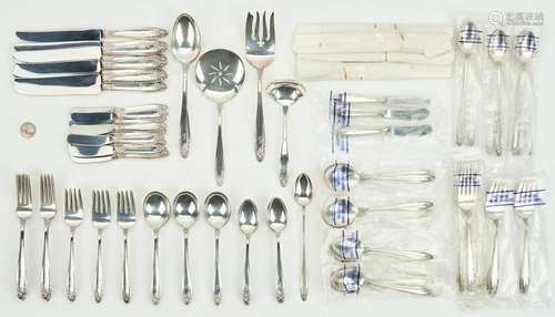 91 Pcs. International Prelude Sterling Silver Flatware