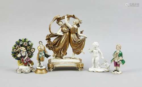 Five figurines, German, 2