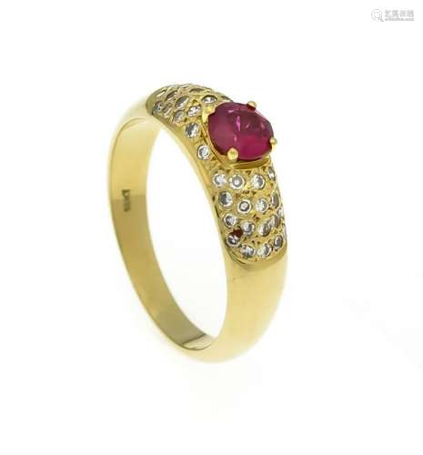 Ruby diamond ring GG 750/