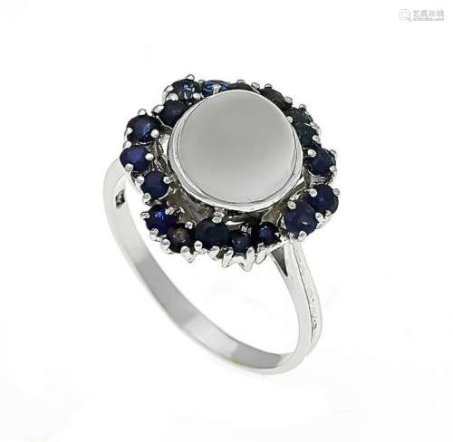 Moonstone sapphire ring W