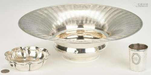 3 items .800 silver incl. Turkish Silver Centerpiece