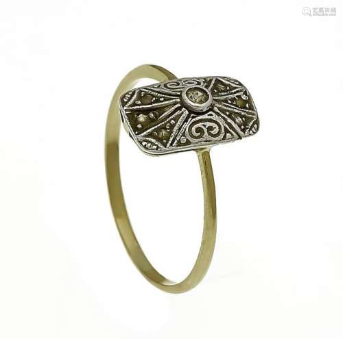 Art Deco ring GG / WG 585