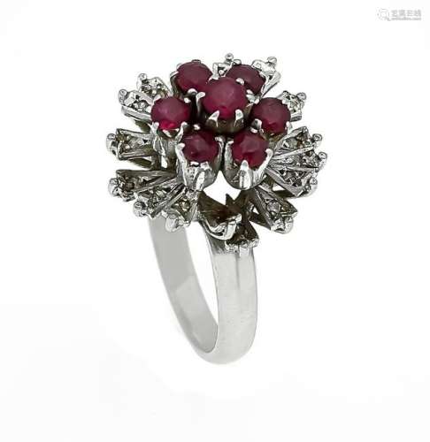 Ruby diamond ring WG 585/