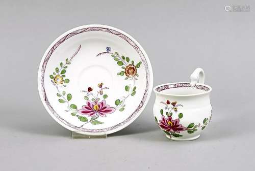Cup with saucer, Meissen,