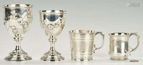 4 Coin Silver Cups