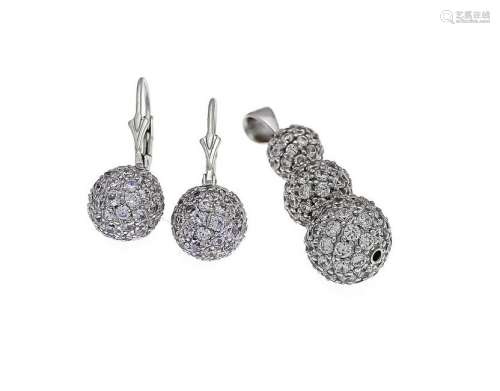 Gemstone set silver 925/0