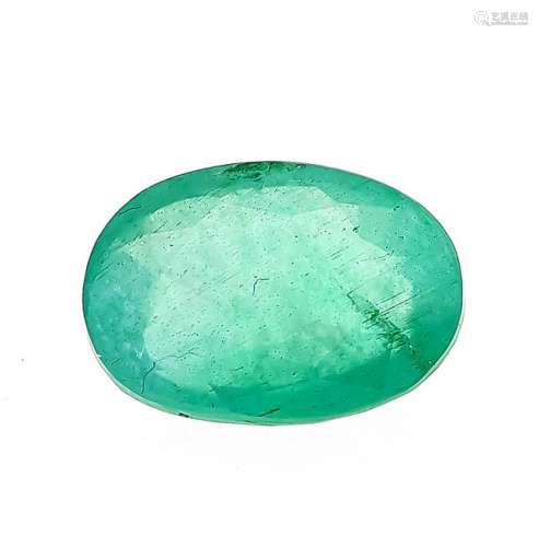 Emerald 4.94 ct, oval fac