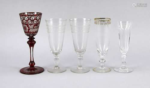 Compilation of five glass