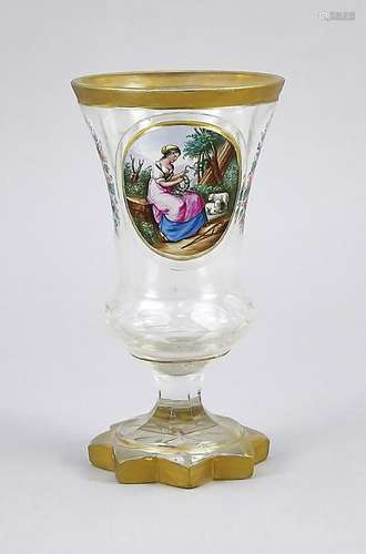 Glass, mid-19th century,