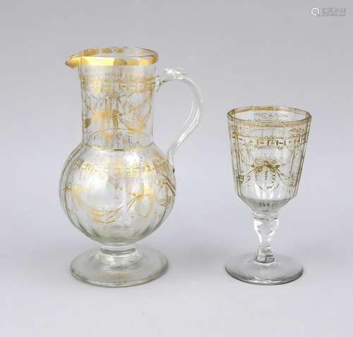 Jug and goblet, late 18th