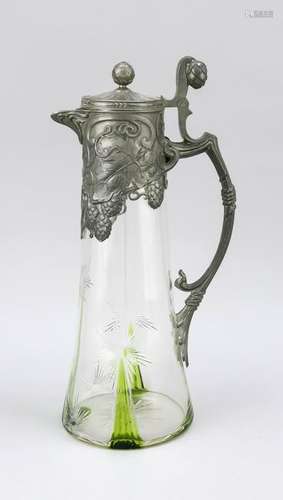 Large jug with pewter mou