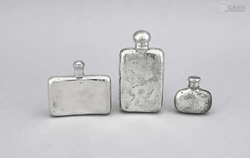 Three flasks, England, 20