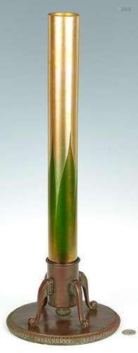 Tiffany Bronze and Glass Vase #715