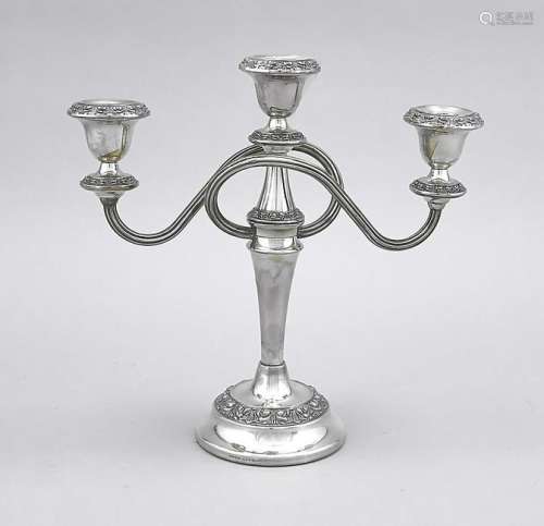 Three-flamed candlestick,