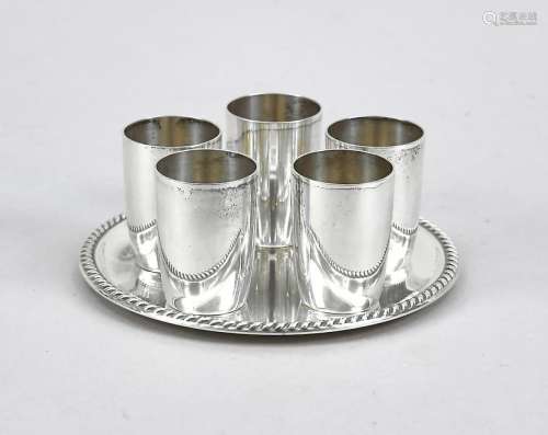 Five schnapps cups, Germa