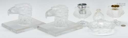 Group of Lalique Glass, 6 pcs.