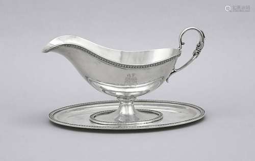 Sauce boat with saucer, p