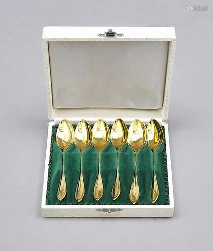 Six mocha spoons, German,