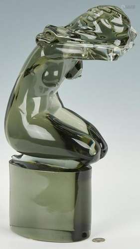 Loredano Rosin Murano Female Nude Art Glass Sculpture